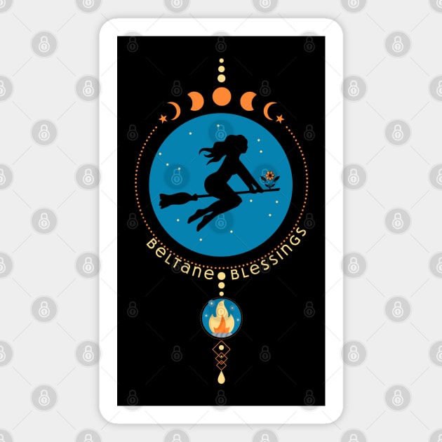 Beltane Blessings Magnet by HolidayBug